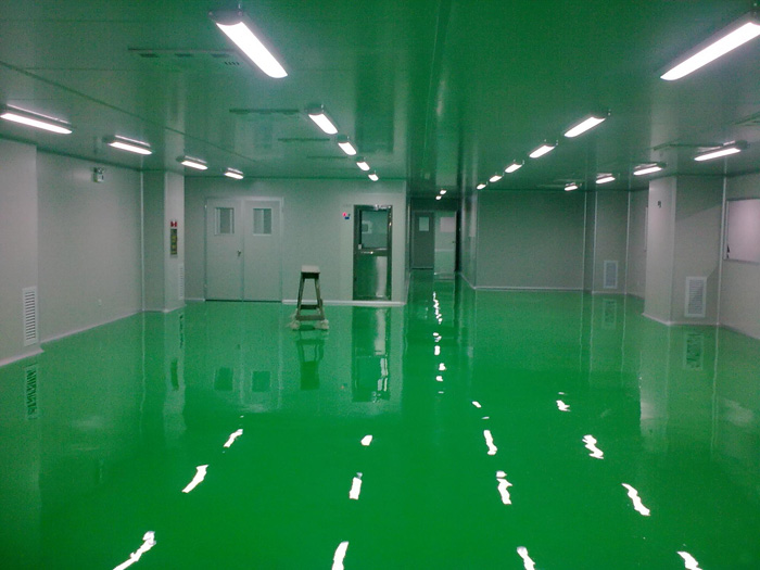 十萬級電子凈化車間防靜電環(huán)氧地坪施工