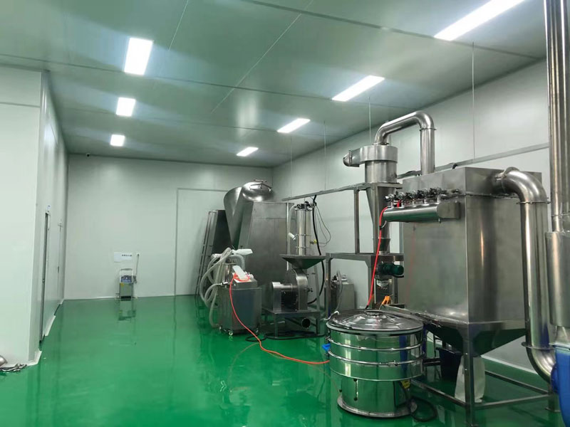 上海寶山2100平方十萬級巧克力食品廠的裝修案例